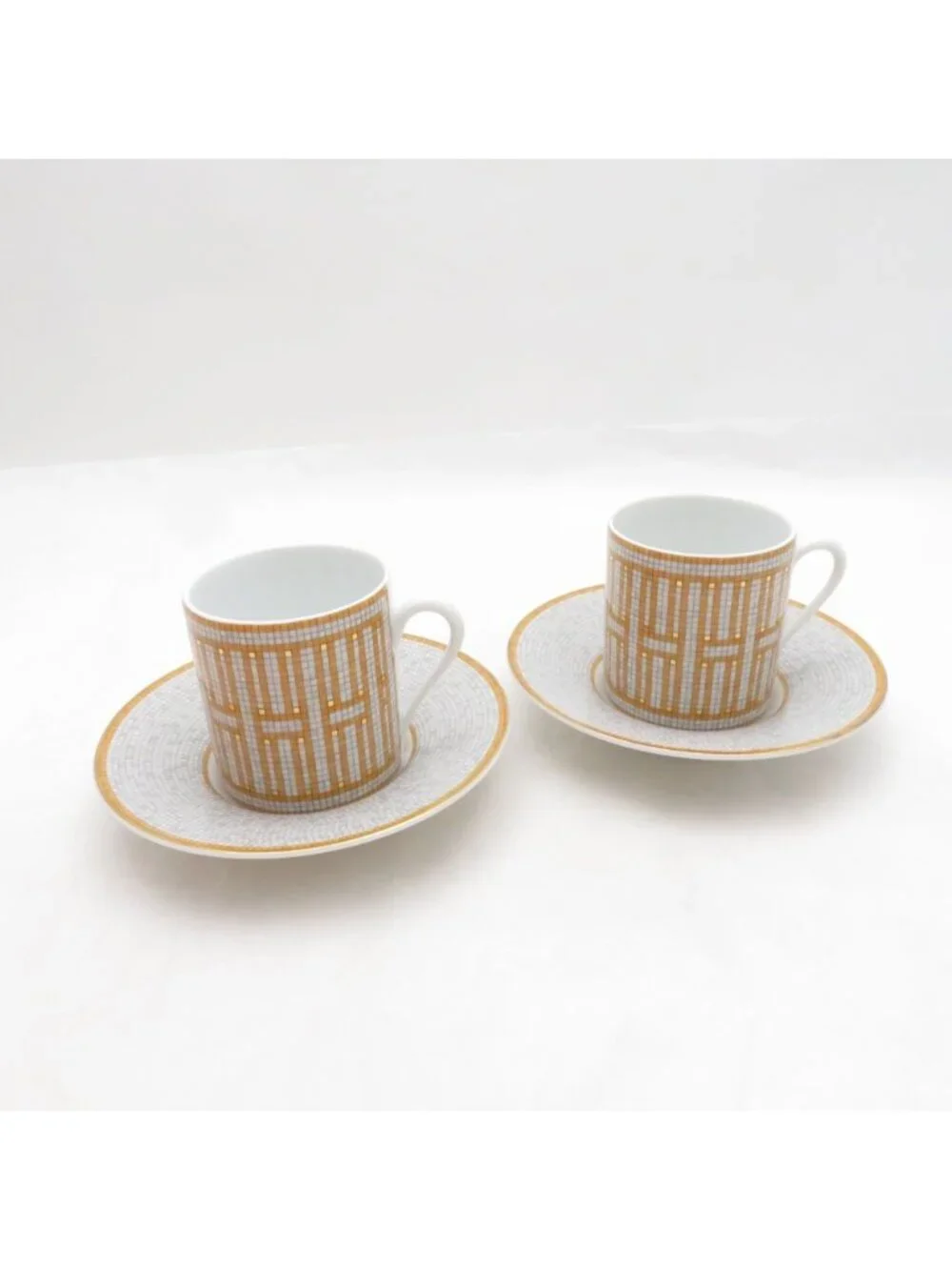 Hermes Un Mosaic 24 Coffee Cup & Saucer